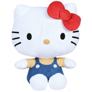 Jucarie de plus, Play by Play, Hello Kitty, Albastru, 22 cm imagine