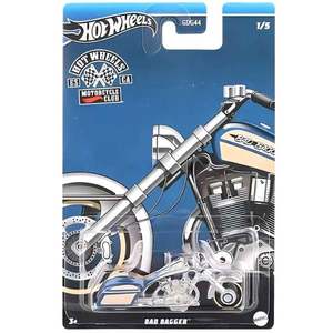 Motocicleta metalica, Hot Wheels, Bag Bagger, 1: 64, HRR90 imagine