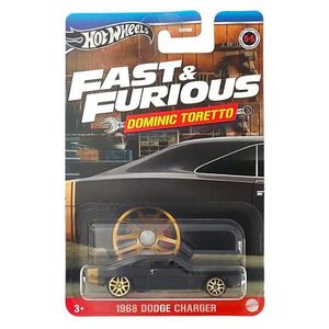 Masinuta Fast and Furious, Hot Wheels, Dominic Toretto, 1968 Dodge Charger, HRW50 imagine