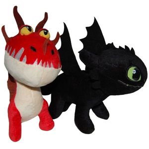 Set 2 jucarii de plus, Whitehouse Leisure, Toothless 25 cm si Monstrous Nightmare 20 cm imagine