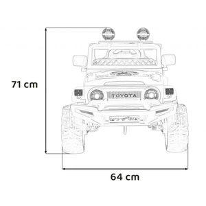 Masinuta electrica cu telecomanda Toyota FJ Cruiser 4x4 roz imagine