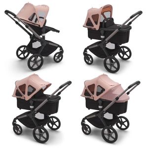 Capotina cu extensie plasa insecte Bugaboo Fox 5 Fox Cub Lynx morning pink imagine