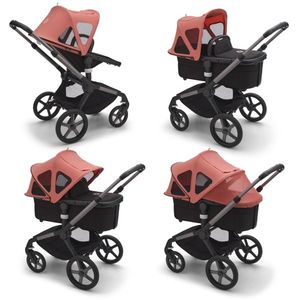 Capotina cu extensie plasa insecte Bugaboo Fox 5 Fox Cub Lynx sunrise red imagine