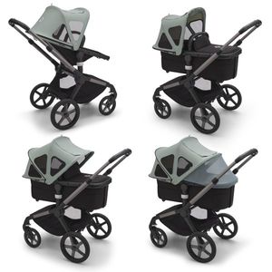 Capotina cu extensie plasa insecte Bugaboo Fox 5 Fox Cub Lynx pine green imagine