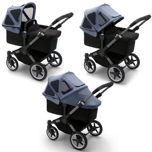 Capotina cu extensie plasa insecte Bugaboo Donkey seaside blue imagine