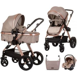 Carucior Chipolino Havana 3 in 1 golden beige imagine