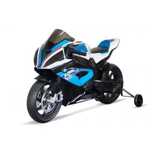 Motocicleta electrica cu licenta BMW HP4 Premium, pentru copil 3-9 ani, culoare Albastra imagine