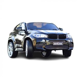 Masinuta electrica pentru copii 3-9 ani cu 2 locuri, BMW X6M 240W 12V XXL Premium, culoare Negru imagine