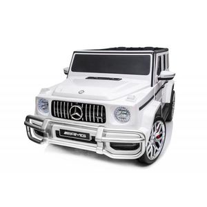 Masinuta electrica pentru 2 copii Mercedes G63 XXL 4x4 180W 12V PREMIUM culoare Alba imagine