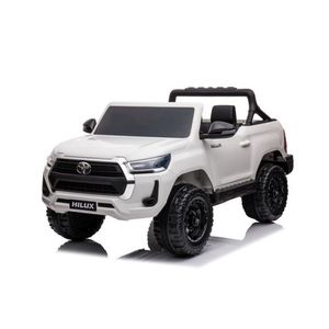 Masinuta electrica pentru 2 copii, Toyota Hilux 4x4 180W 12V 14Ah PREMIUM, culoare Alba imagine