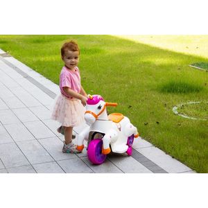 Tricicleta electrica pentru fetite, Kinderauto Poney 40W 6V, culoare Pink Rose imagine