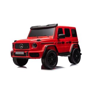 Masinuta electrica pentru 2 copii Mercedes G63, tractiune 4x4, putere 800W, 24V, 14Ah, Mp3 rosie imagine