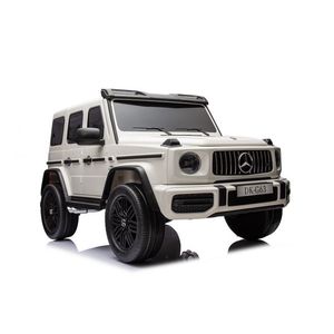 Masinuta electrica pentru 2 copii Mercedes G63, 4x4, 800W, 24V-14Ah, cu Mp3, alba imagine