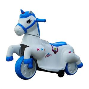 Tricicleta electrica pentru copii, Kinderauto Poney 40W 6V, culoare Albastra imagine