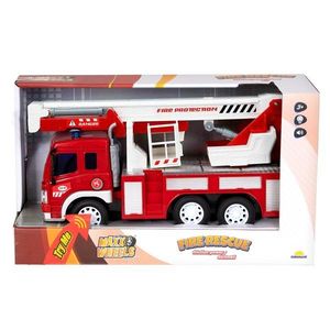 Camion de pompieri cu macara, lumini si sunete, Maxx Wheels, 1: 16 imagine