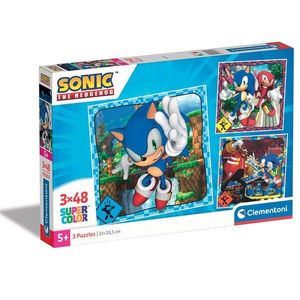 Puzzle Clementoni, Sonic the Hedgehog, 3 x 48 piese imagine