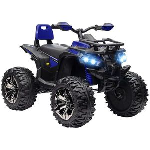 HOMCOM ATV Electric pentru Copii 3-5 Ani, Motocicletă Electrică pentru Copii cu Muzică, 100x65x73 cm, Albastru | Aosom Romania imagine