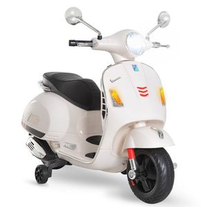 HOMCOM Motocicletă Electrică pentru Copii, 6V cu Muzică, Lumini și Sunete, 102x50, 5x75, 5 cm, Alb | Aosom Romania imagine