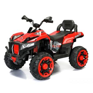 ATV electric pentru copii 4x4 Kinderauto SuperOffroad V2, 2 locuri, 180W 12V, telecomanda inclusa, 3-9 ani, bluetooth, rosu imagine