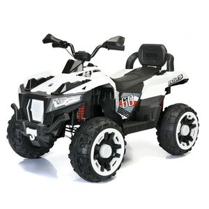 ATV electric pentru copii 4x4 Kinderauto SuperOffroad V2, 2 locuri, 180W 12V, telecomanda inclusa, 3-9 ani, bluetooth, alb imagine