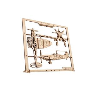 Puzzle mecanic - Fighter Aircraft 2.5D | Ugears imagine