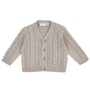 Cardigan copii Chicco tricotat, bej cu model, 07760-67MFCO imagine