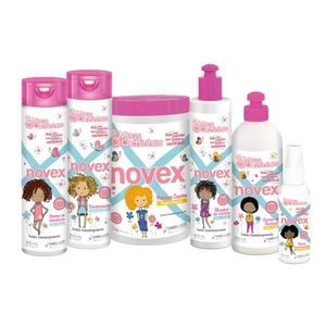 Set Ingrijire Par Cret Copii ( sampon 300ml + balsam 300ml + balsam 300ml + Masca 1000g+activator 300ml + spray par 120ml), Novex imagine