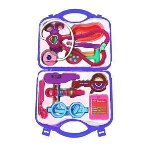 Set Trusa Medicala Asistenta Doctor Teno®, joc de rol, 11 accesorii si cutie penntru depozitare, 37.5 x 21 cm, albastru imagine