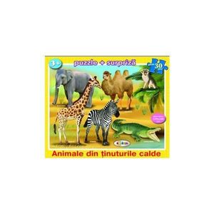 Puzzle - Animale din tinuturile calde (30 de piese) 3 ani+ imagine