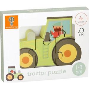 Mini puzzle 3D lemn: Tractor imagine