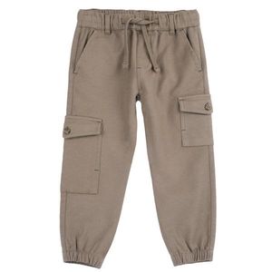 Pantaloni copii Chicco, bej cu alb, 07740-67MC imagine