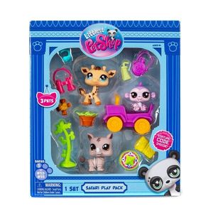 Set de joaca cu 3 animalute, Littlest Pet Shop, Safari imagine