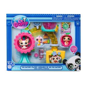 Set de joaca cu 2 animalute, Littlest Pet Shop, Carusel imagine