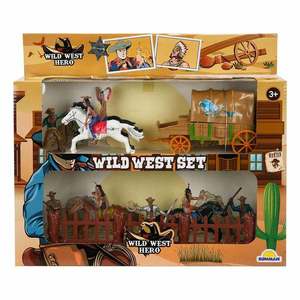 Set de joaca, Wild West Hero, Cowboy si cal cu caruta imagine