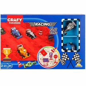 Set de modelare, Crafy, Racing Play, 13 piese, 250 g imagine