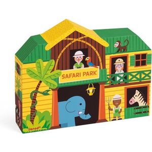 Cutie cu jucarii de lemn - Story Box Safari | Janod imagine