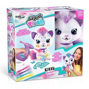 Set de joaca creativ, Airbrush Plush, Coloreaza pisicuta imagine