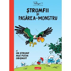 Strumfii si pasarea-monstru si un strumf mai putin obisnuit, Pierre Culliford Peyo imagine