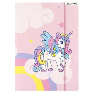 Mapa cu elastic A4, Starpak, Unicorn imagine