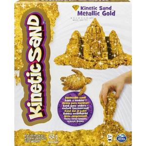 Kinetic sand metale si minerale stralucitoare auriu imagine