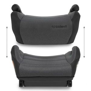 Inaltator auto 125-150 cm cu Isofix Kidwell Ovan black gray imagine