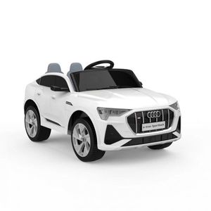 Masinuta electrica pentru copii Audi E-tron Sportback, 4x4, 140W, cu echipare Premium, culoare alba imagine