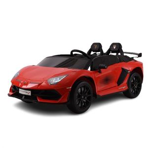 Masinuta electrica pentru 2 copii, Lamborghini Aventador Xago, 12V, 90W, echipare Deluxe, rosie imagine