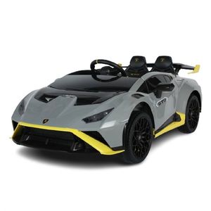 Masinuta electrica cu functie drift Lamborghini Huracan STO, putere 500W, 24V, bluetooth, gri imagine