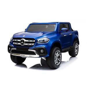 Masinuta electrica pentru copii, Mercedes X-Class 4x4 180W 12V 14Ah PREMIUM Albastru imagine