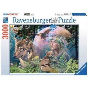 PUZZLE FEMEIA DIN PADURE, 3000 PIESE imagine