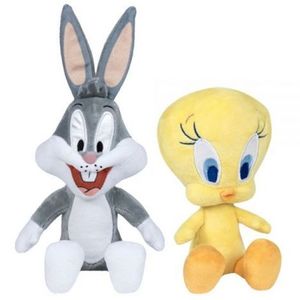 Set 2 jucarii din plus Bugs Bunny 18 cm si Tweety 16 cm (sitting) imagine