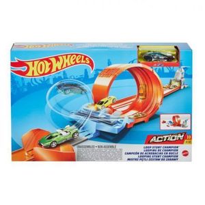 Set de joaca Hot Wheels cu lansator + masinuta imagine