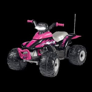 ATV Peg Perego Corral T-Rex, 330W, 12V, 3 ani +, Roz Negru imagine