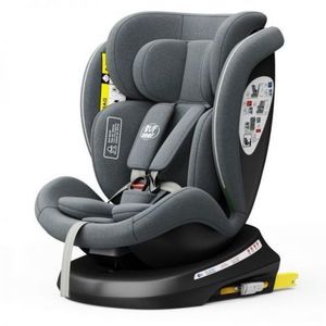 Scaun Auto Tweety Plus DELUXE BUF BOOF iSIZE Grey cu Isofix rotativ 360 grade 40-150 cm imagine